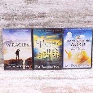 Pat Robertson DVD Lot Miracles, Victory Through Lifes Storms, Transforming Word